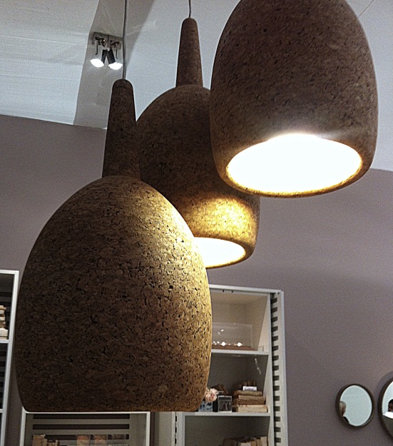 cork lighting fixtures maison objet paris 2012