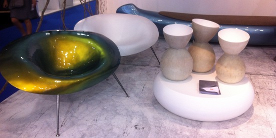 furniture shapes and surfaces at maison objet paris 2012
